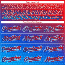 Load image into Gallery viewer, Custom Red Royal-White 3D American Flag Fashion Authentic Baseball Jersey