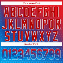 Load image into Gallery viewer, Custom Red Royal-White 3D American Flag Fashion Authentic Baseball Jersey