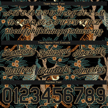 Load image into Gallery viewer, Custom Black Old Gold 3D Pattern 3D Pattern Design Tiger And Peacock Authentic Basketball Shorts