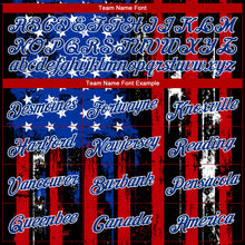 Load image into Gallery viewer, Custom Black Red-Royal 3D American Flag Fashion Performance T-Shirt