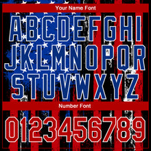 Load image into Gallery viewer, Custom Black Red-Royal 3D American Flag Fashion Performance T-Shirt