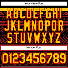 Load image into Gallery viewer, Custom Black Yellow-Red 3D Pattern Design Black History Month Performance T-Shirt