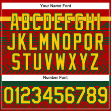 Load image into Gallery viewer, Custom Red Yellow-Green 3D Pattern Design Black History Month Performance T-Shirt