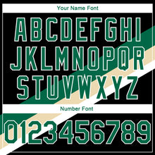 Load image into Gallery viewer, Custom Black Kelly Green-Cream Modern Authentic City Edition Basketball Jersey