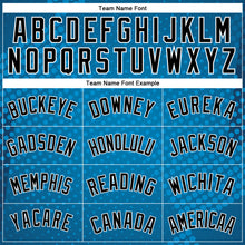 Load image into Gallery viewer, Custom Blue Black-White Halftone Authentic City Edition Basketball Jersey