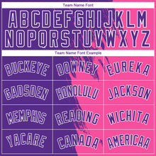 Load image into Gallery viewer, Custom Pink Purple-White Abstract Brush Splash Authentic City Edition Basketball Jersey