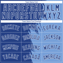 Load image into Gallery viewer, Custom Light Blue Royal-White Abstract Brush Splash Authentic City Edition Basketball Jersey
