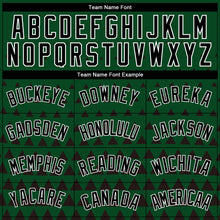 Load image into Gallery viewer, Custom Green Black-White Triangle Shapes Authentic City Edition Basketball Jersey
