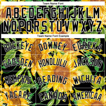 Load image into Gallery viewer, Custom Black Gold-White 3D Pattern Design Sunflowers Authentic Basketball Jersey