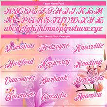 Load image into Gallery viewer, Custom Pink White 3D Pattern Design Flowers Performance T-Shirt