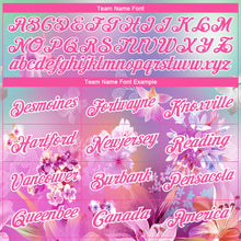 Load image into Gallery viewer, Custom Pink White 3D Pattern Design Flowers Performance T-Shirt