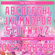 Load image into Gallery viewer, Custom Pink White 3D Pattern Design Flowers Performance T-Shirt