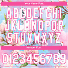 Load image into Gallery viewer, Custom Pink White 3D Pattern Design Flowers Performance T-Shirt