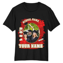 Load image into Gallery viewer, Custom Black White-Old Gold 3D Graduation Performance T-Shirt