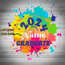 Load image into Gallery viewer, Custom White Royal 3D Graduation Performance T-Shirt