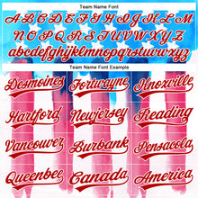 Load image into Gallery viewer, Custom Electric Blue Red-White 3D American Flag Patriotic Authentic Baseball Jersey