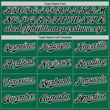 Load image into Gallery viewer, Custom Kelly Green Black-White Line Authentic Baseball Jersey