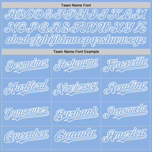 Load image into Gallery viewer, Custom Light Blue White Line Authentic Baseball Jersey