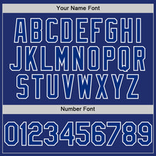 Load image into Gallery viewer, Custom Royal White Line Authentic Baseball Jersey