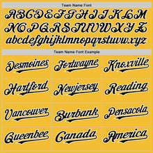 Load image into Gallery viewer, Custom Gold Black-White Line Authentic Baseball Jersey