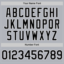 Load image into Gallery viewer, Custom Gray Black-White Line Authentic Baseball Jersey