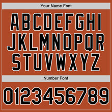Load image into Gallery viewer, Custom Texas Orange Black-White Line Authentic Baseball Jersey