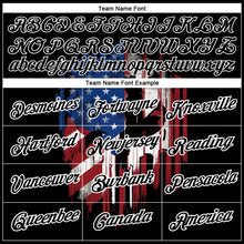 Load image into Gallery viewer, Custom Black White 3D American Flag Patriotic Performance T-Shirt