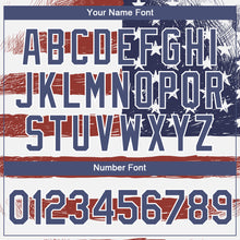 Load image into Gallery viewer, Custom Red Navy-White 3D American Flag Patriotic Performance T-Shirt