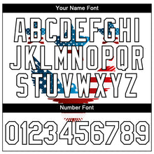 Load image into Gallery viewer, Custom White Black 3D American Flag Patriotic Performance T-Shirt