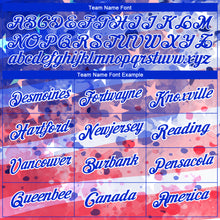 Load image into Gallery viewer, Custom Royal Red-White 3D American Flag Patriotic Performance T-Shirt