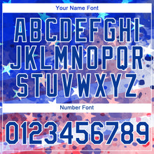 Load image into Gallery viewer, Custom Royal Red-White 3D American Flag Patriotic Performance T-Shirt