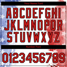 Load image into Gallery viewer, Custom White Red-Black 3D American Flag Patriotic Performance T-Shirt