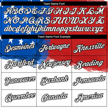 Load image into Gallery viewer, Custom White Red Royal-Black 3D American Flag Patriotic Performance T-Shirt