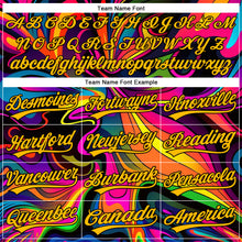 Load image into Gallery viewer, Custom Black Gold 3D Pattern Design Abstract Painting Authentic Baseball Jersey