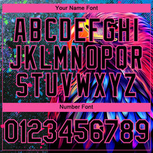 Load image into Gallery viewer, Custom Black Pink 3D Pattern Design Holi Festival Color Powder Authentic Baseball Jersey