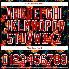 Load image into Gallery viewer, Custom Black Red-White 3D Pattern Design Tropical Hawaii Flower Performance T-Shirt