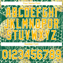 Load image into Gallery viewer, Custom Kelly Green Gold-White 3D Pattern Design Summer Holiday Pineapple Performance T-Shirt