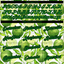 Load image into Gallery viewer, Custom White Aurora Green-Black 3D Pattern Design Summer Holiday Fruit Performance T-Shirt