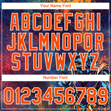 Load image into Gallery viewer, Custom Purple Orange-White 3D Pattern Design Holi Festival Color Powder Performance T-Shirt