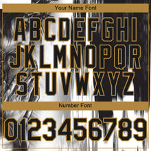 Load image into Gallery viewer, Custom White Black-Old Gold 3D Pattern Design Religion Jesus Christ Authentic Baseball Jersey