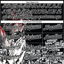 Load image into Gallery viewer, Custom Black White 3D Pattern Design Religion Jesus Christ Authentic Baseball Jersey