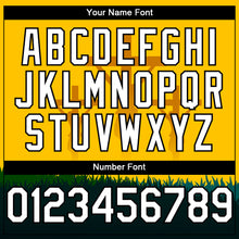 Load image into Gallery viewer, Custom Yellow White-Black 3D Pattern Design Religion Cross Jesus Christ Good Friday Authentic Baseball Jersey