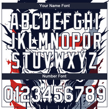 Load image into Gallery viewer, Custom White Navy 3D Skull With American Flag Performance T-Shirt