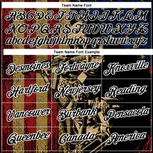 Load image into Gallery viewer, Custom Black White 3D Soldier And American Flag Performance T-Shirt