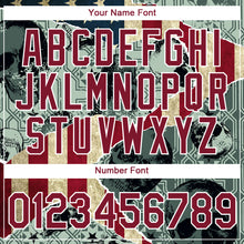 Load image into Gallery viewer, Custom Green Crimson-White 3D Skull With American Flag Performance T-Shirt