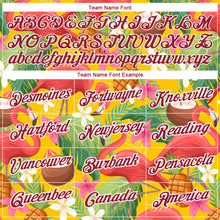 Load image into Gallery viewer, Custom Yellow Crimson-White 3D Pattern Design Tropical Hawaii Flamingo Performance T-Shirt