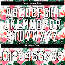 Load image into Gallery viewer, Custom White Black 3D Pattern Design Tropical Hawaii Flamingo Performance T-Shirt