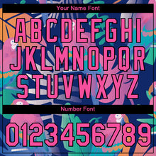 Load image into Gallery viewer, Custom Navy White 3D Pattern Design Tropical Hawaii Bird Performance T-Shirt