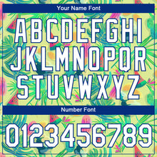 Load image into Gallery viewer, Custom Neon Yellow White-Royal 3D Pattern Design Hawaii Summer Fruit Performance T-Shirt