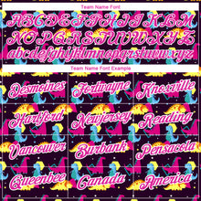 Load image into Gallery viewer, Custom Black Deep Pink-White 3D Pattern Design Dinosaur Performance T-Shirt